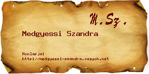 Medgyessi Szandra névjegykártya